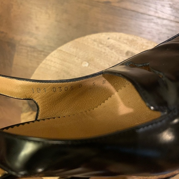 Gucci Black Leather Slingback Heels Size 5B - Picture 9 of 11